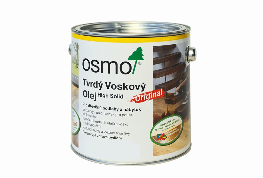 OSMO 3032 Tvrd voskov olej Original bezbarv, hedvbn polomat 0,375l