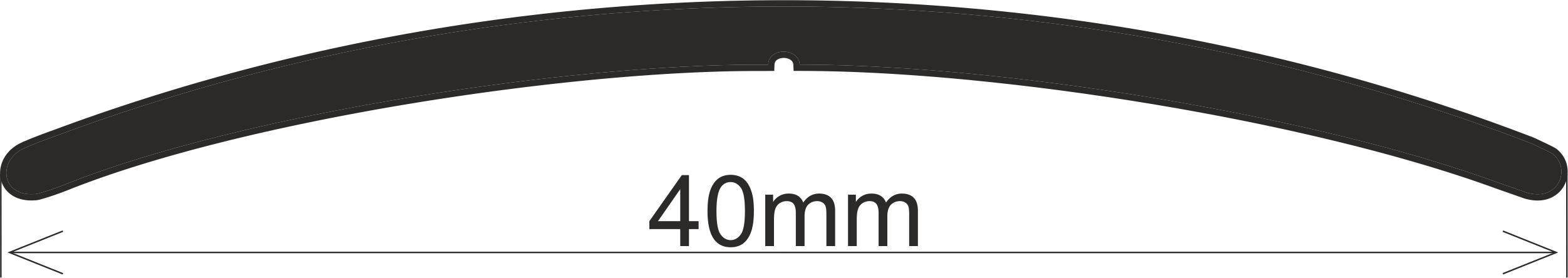 Bohemia profil pechodov lita samolepc 40mm pvc flie BL 90cm