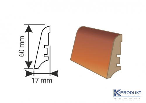 K-Produkt soklová lišta KP60